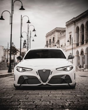 Alfa Romeo Giulia Quadrifoglio GTAm Conversion Kit by PariS'5 GaraGe - Complete Kit - FRP/ Carbon Fiber Combo